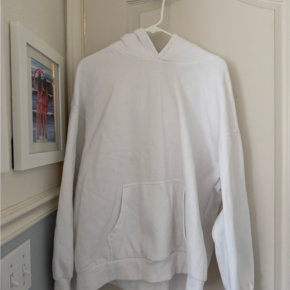 White Oversized Hoodie
